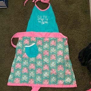 Octopus print apron NWT